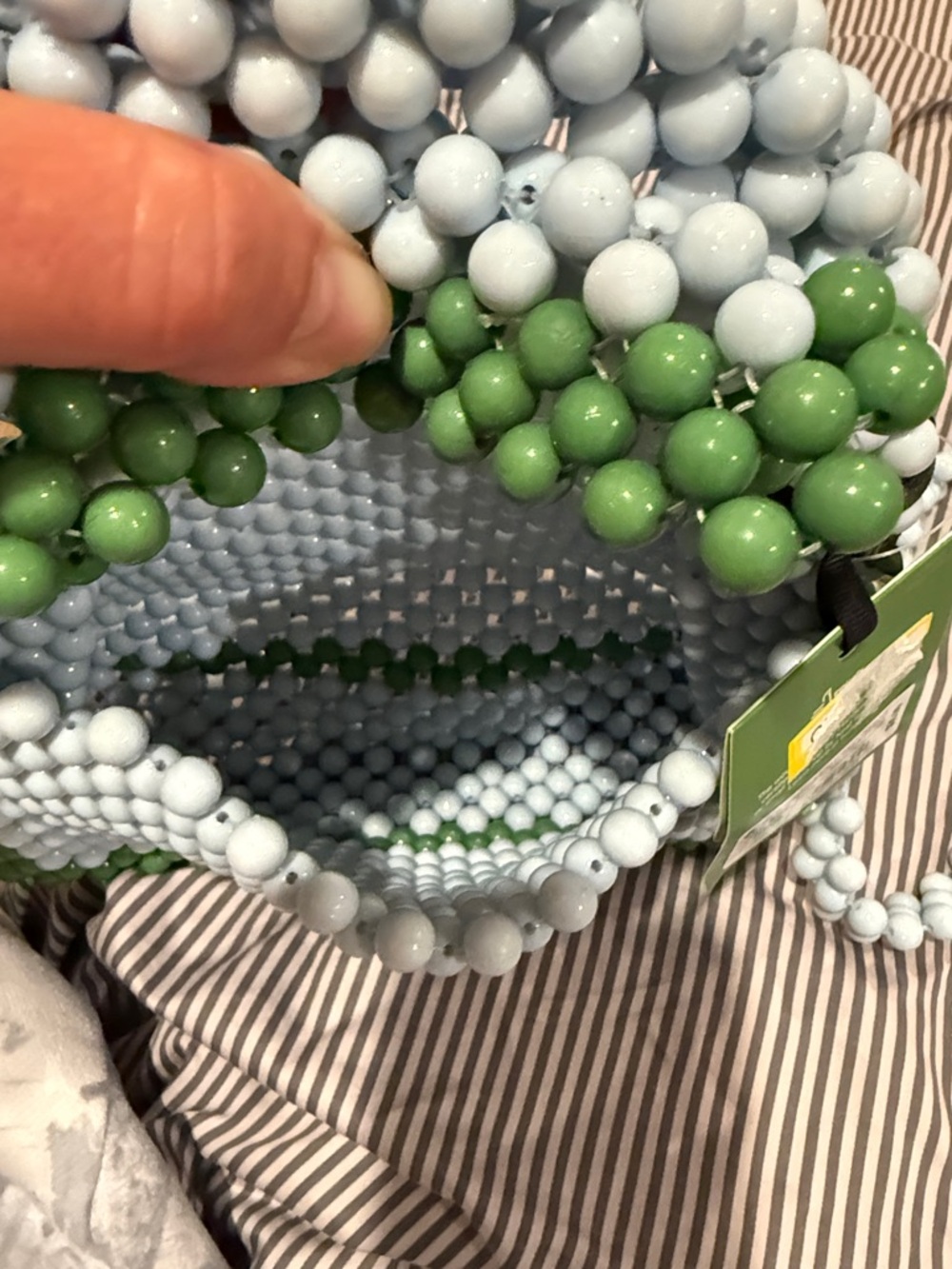 kate spade Light Blue and Green Beaded Crossbody Bag - Picture 3 of 4